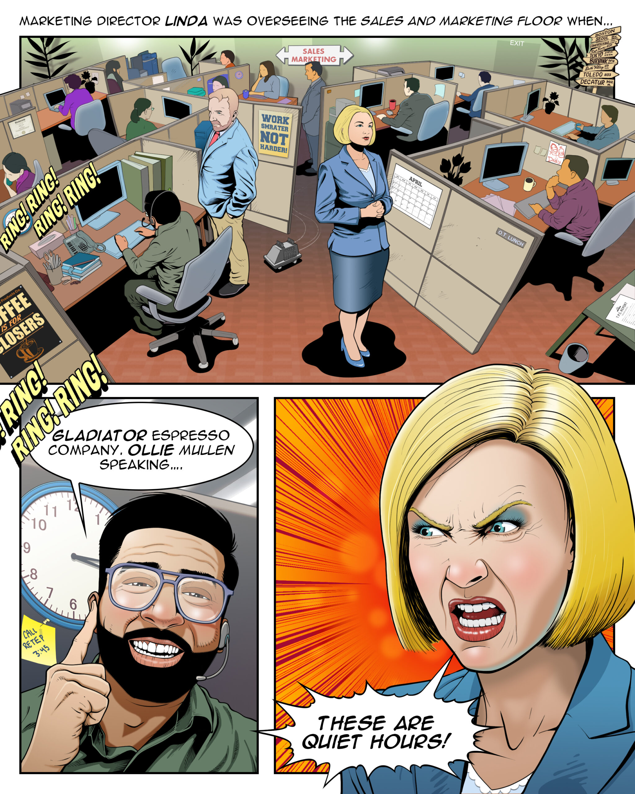 Graphic Sales Stories: Quiet Hours?! Page 2