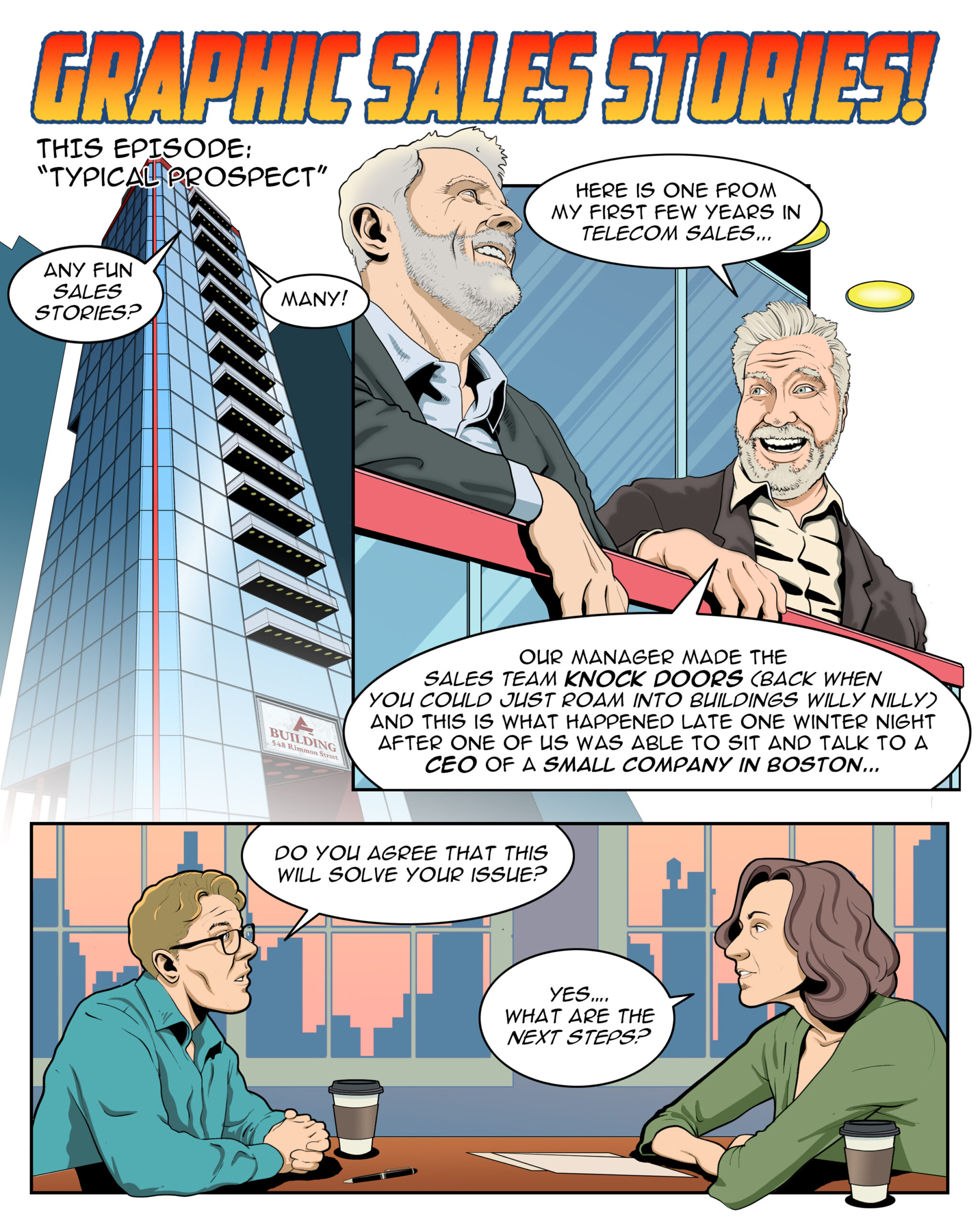 Graphic Sales Stories page 1