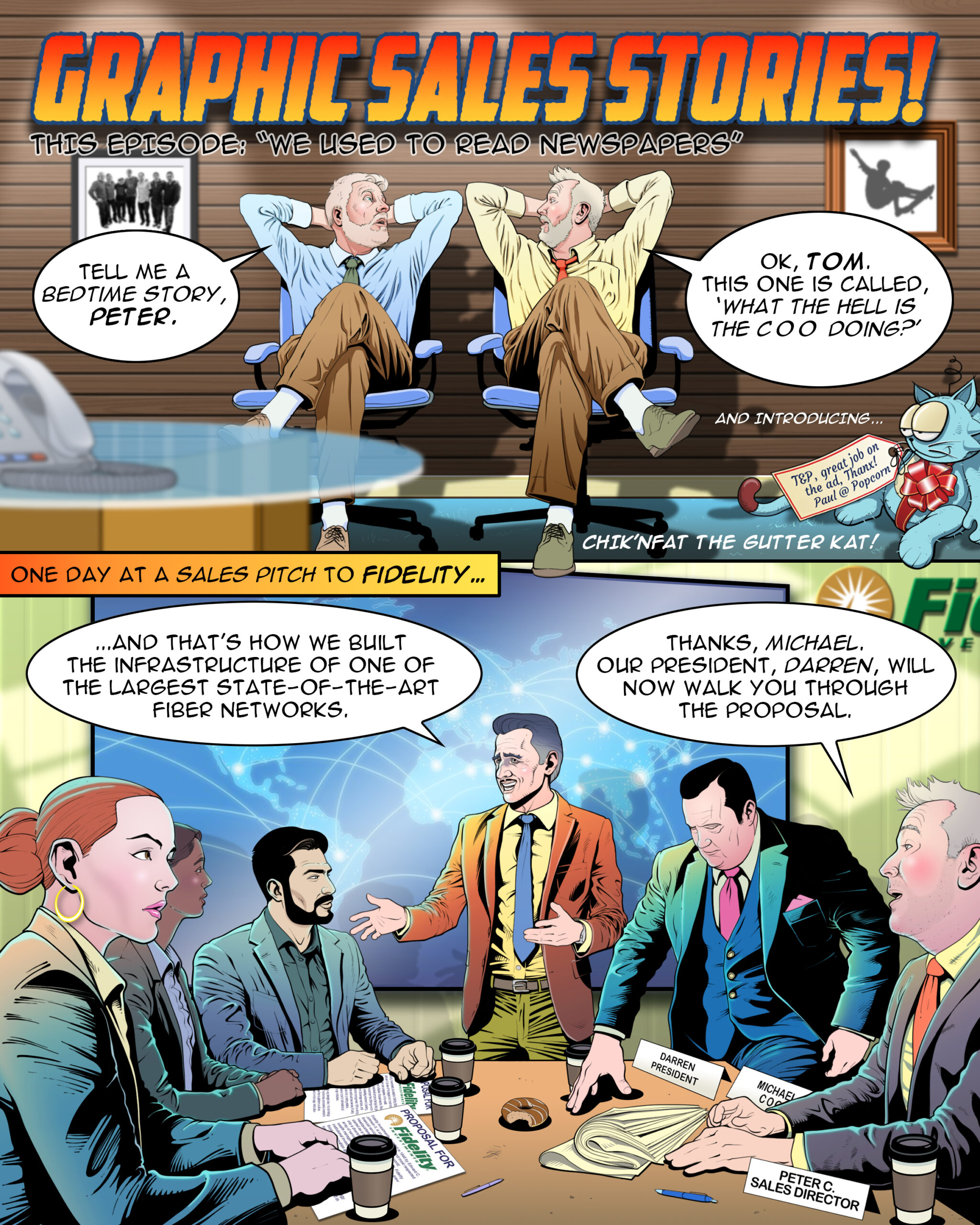 Graphic Sales Stories: We Used to Read Newspapers page 1